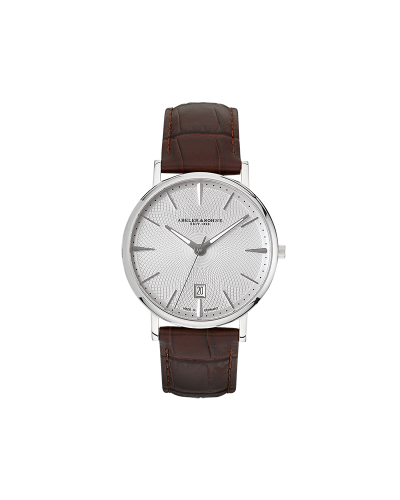 Elegante Herrenuhr mit strukturiertem Zifferblatt