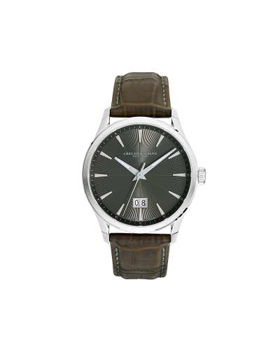 Elegante Herrenuhr mit Sonnenschliff-Zifferblatt